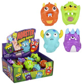 Stretchy Monster Finger Puppet Kids Toy In Bulk - Assorted